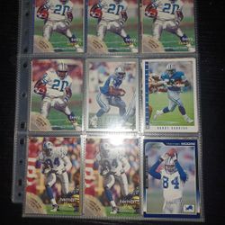 Lot Of Detroit Lions  Football Cards