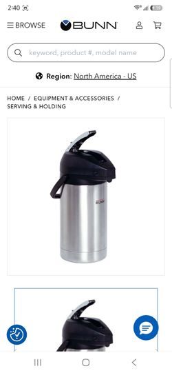 BUNN - BUN(contact info removed)00 32130.0000 3.0-Liter Lever-Action Airpot, Stainless Steel