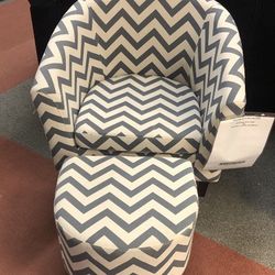 Two piece chair and ottoman