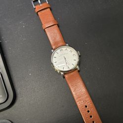 Marc by Marc Jacobs Baker White Dial Brown Strap Women's Watch MBM1265