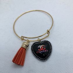 Gold Aluminum Bangle Bracelet