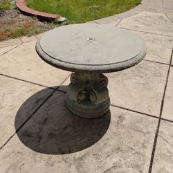 Garden  Concrete Umbrella Table