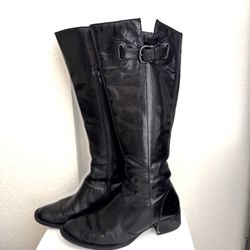 Børn Black Leather Riding Boots