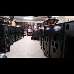 Triple 18 Concert Subwoofers Empty Cabinets 
