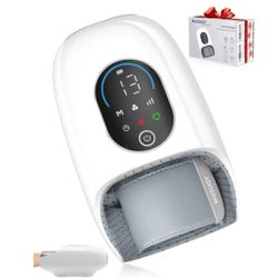 Hand Massager with Heat and Compression : Full-Hand and Wrist Coverage with Touchscreen & Palm Roller – Designed for Daily Comfort at Home, Office, or