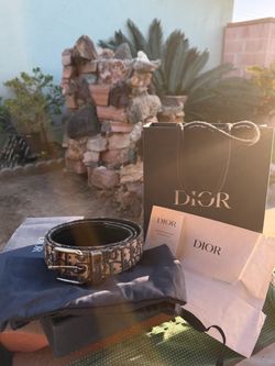 Authentic Dior Oblique Belt 90/36 – Full Set + Receipt