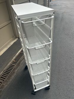 Elfa Classic 10” X-Narrow ‘Laundry’ drawers w casters