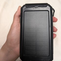 20,000mAh Solar Power Bank with Dual USB, LED Light & Compass