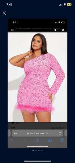 Pink Sequin Dress