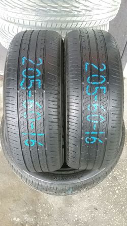 Pair of used 205 60 16 Bridgestone tires
