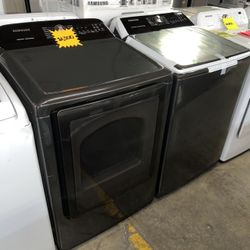 Samsung Black Washer And Dryer Set AA