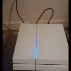PS4 Rare White Edition No Remote Works Great 