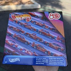 Hot Wheel Mattel 80th Toy Vehicle - 8pk (New)