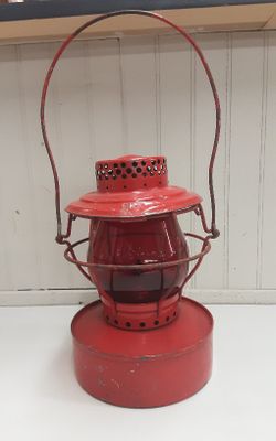 Vintage City Of Portland Red Handlan St. Louis Inc Lantern- Located In Shelton 