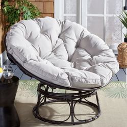 2 Round Chairs Light Gray 