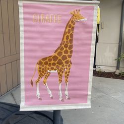Painted giraffe canvas from Pottery Barn kids