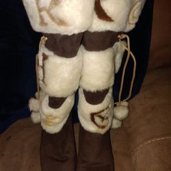  Rocawear Lace-up Faux fur Boots Size 8.5