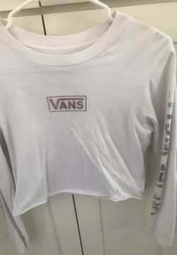 Vans long sleeve crop top