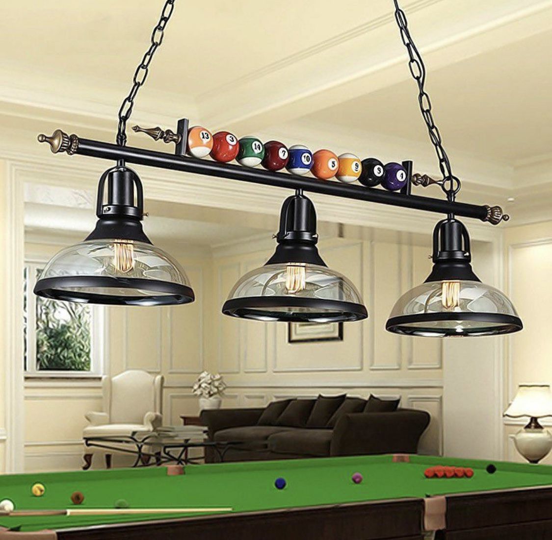 Table Pool Billiard Light Pendant Ceiling Fixture Lamp 💡