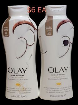 OLAY COCONUT OIL BODY WASH $6EA