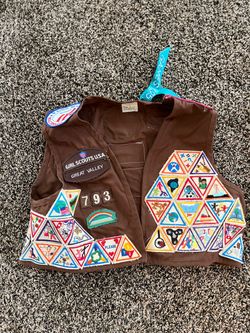 Girl Scout Lot - Vests and Sash