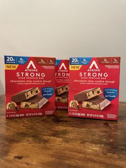 2 boxes of Atkins Strong High Protein Bars