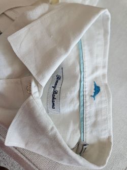 Tommy Bahama Men's L Barbados Breeze Vivid Gardens Linen Long Sleeve Shirt size L
