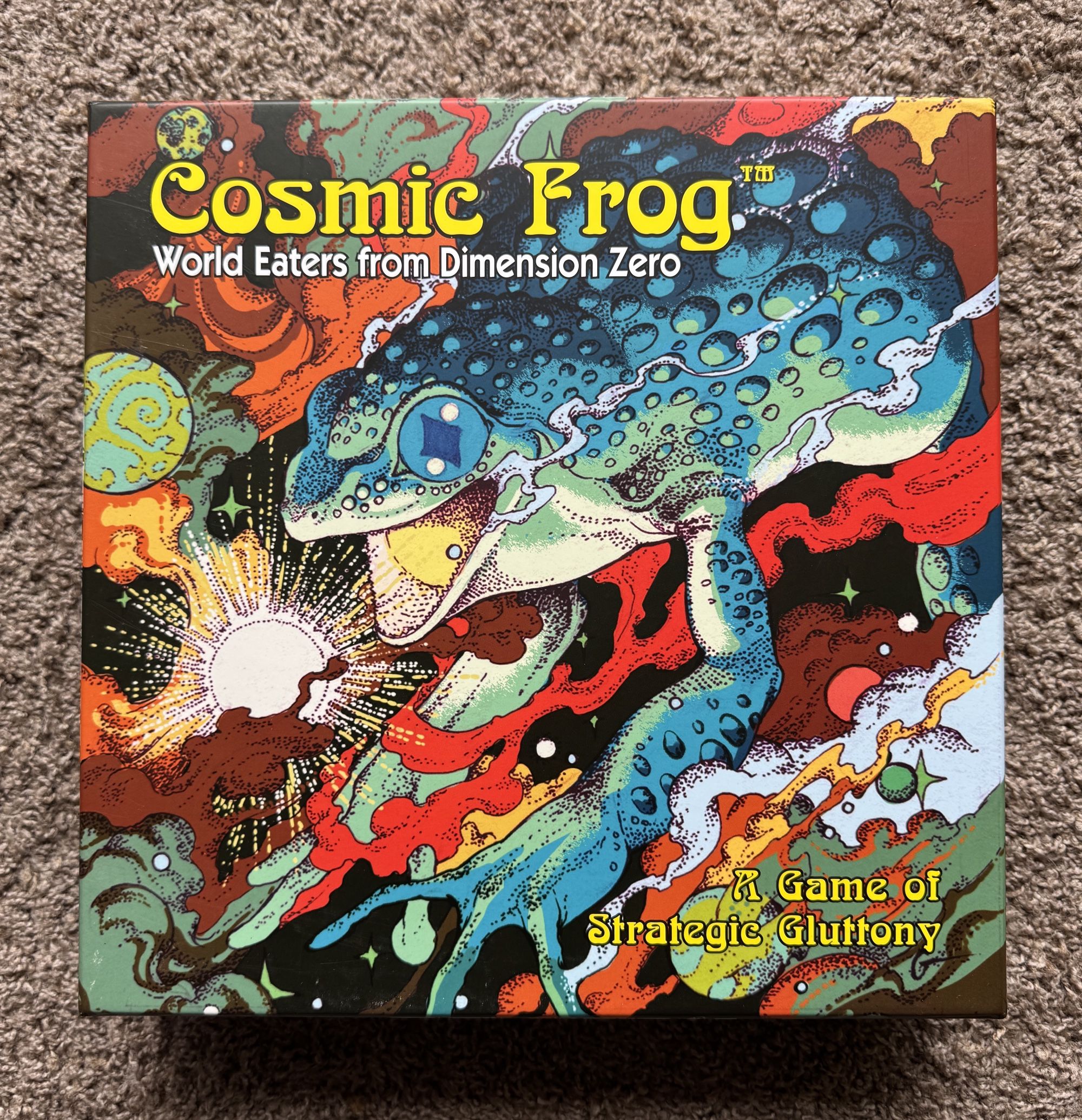 Cosmic Frog Board Game w/3D Printed Organizer