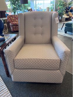Upholstered Swivel Rocker