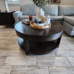 40" Inch Round Coffee Table 