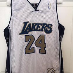 Rare Adidas Kobe Bryant Blue/Gold LA Lakers Jersey