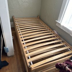 IKEA Double Twin Bed Frame Or Low Queen Bed