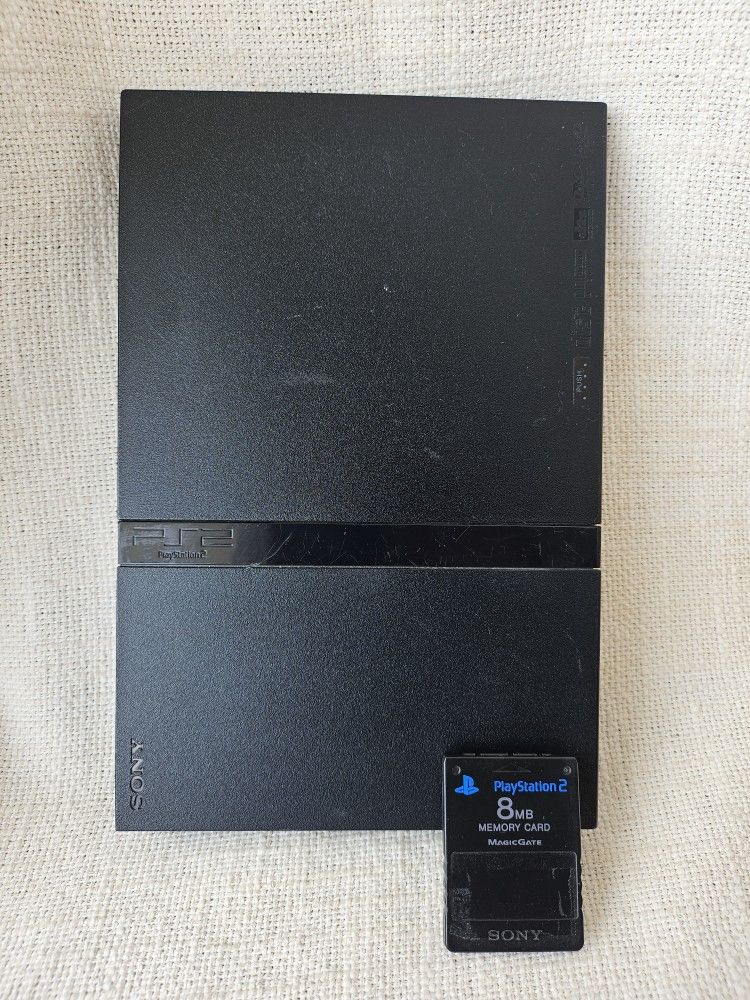 Sony PlayStation 2 Slim PS2 Black Console Only SCPH-75001 Tested and Working
