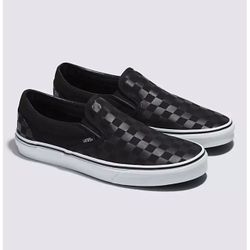 Black Checkered Vans
