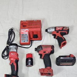 Milwaukee M12 and M18 cordless power tool combo kit