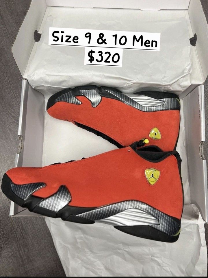 Air Jordan 14, Size 9 & 10 Men