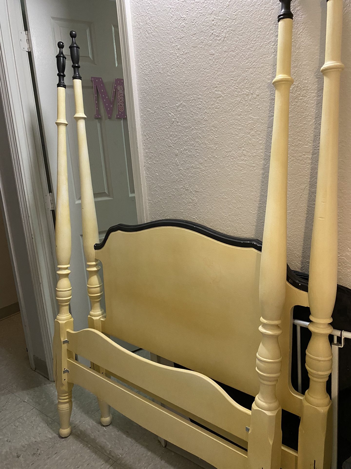 Antique French Provincial Twin Bed frame