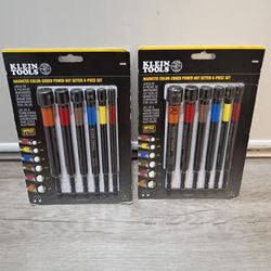 Klein Tools  Magnetic Color  Coded Power Nut Setter 6 Piece Set 