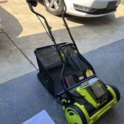Sun Joe Battery Powered Push Reel Mower for Sale in Portland, OR