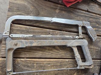 Hacksaw and lug wrenches