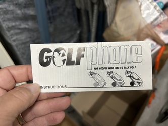 H - Vintage Golf Bag Telephone Landline