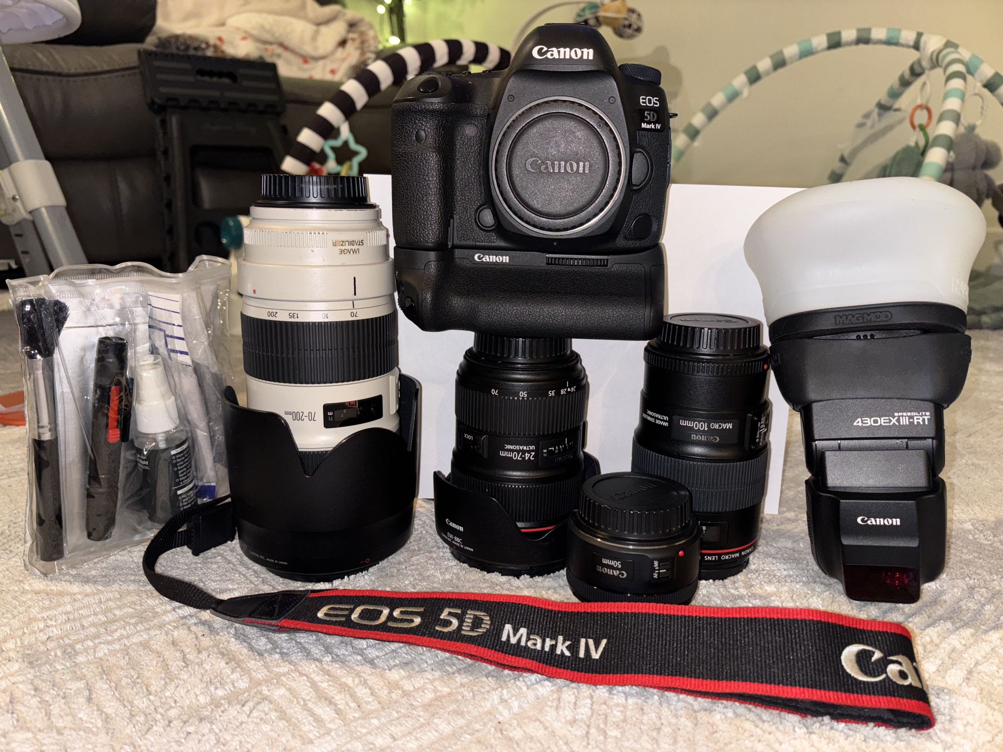 Camera Canon 5D Mk iV lenses event package