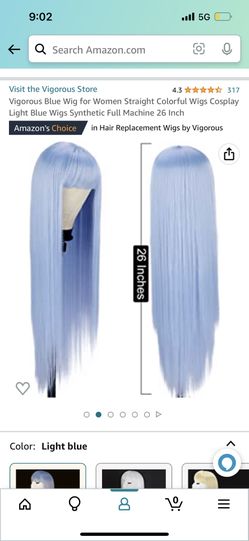 Blue Wig