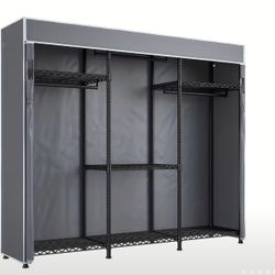 Heavy Duty Clothes Rack with Cover 