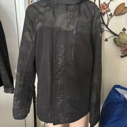 Hollister Green and Black Military Field Jacket