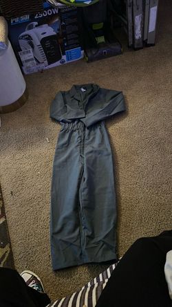 Olive Green Work Coveralls Jumpsuit for halloween