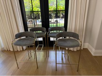 West Elm Lenox Counter Stools (4)