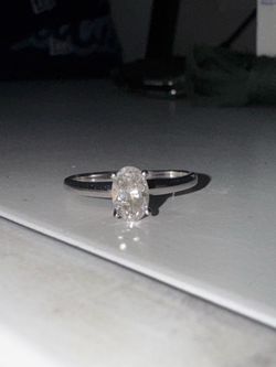 14k white gold 3/4 carat diamond ring