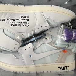 Air Jordan 1 Off White “Alaska” Size 12