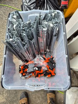 Salice Lot of Metal Drawer Slides with Mounting Hardware